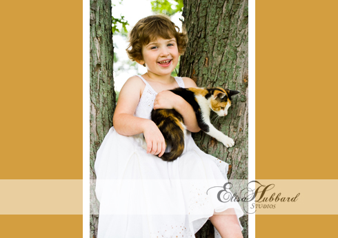 Kady, 4 Years, Girl, Farm, Cat, Mud Puddle, Child Photography, Pet Photography, Elisa Hubbard Studios